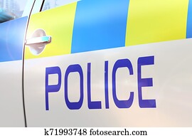 Police car door - accident/ crime news/ breaking news - United Kingdom Police car door - accident/ crime news/ breaking news - United Kingdom
