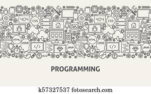 Programming Banner Concept Programming Banner Concept