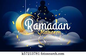 Ramadan, Kareem., vektor, abbildung Ramadan, Kareem., vektor, abbildung