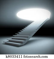 Stair to the future. Stair to the future.
