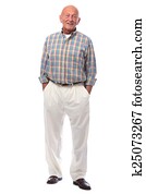 Handsome senior man standing