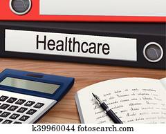 healthcare, auf, mappen