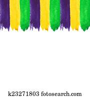 Mardi Gras watercolor invitation Mardi Gras watercolor invitation