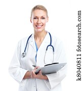 Professional medical woman doctor. Professional medical woman doctor.