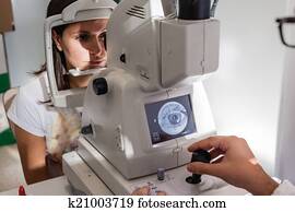 Retinal exam Retinal exam
