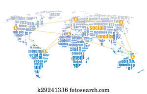 social media graphic world map social media graphic world map