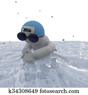 女性 平泳ぎ スイマー で 水泳 Googles 中に プール ストックイメージ Gwf Fotosearch