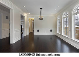 Dining room in new construction home Dining room in new construction home
