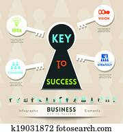 Key to Success in Business Illustration Key to Success in Business Illustration
