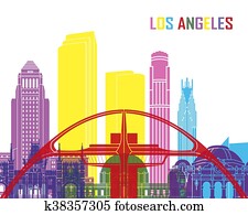 Los Angeles skyline pop Los Angeles skyline pop