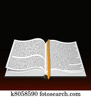 Vector open Bible. Best choice Vector open Bible. Best choice