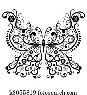 Vintage black butterfly Vintage black butterfly
