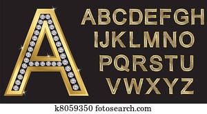 זהוב, אלפבית