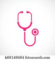 Doctor tool stethoscope icon Doctor tool stethoscope icon