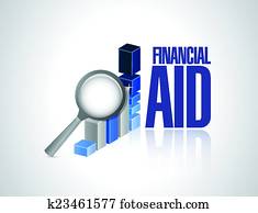 financial aid business graph illustration financial aid business graph illustration