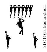 ligne choeur, danseurs