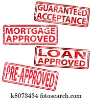 Finance rubber stamps