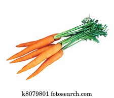 Fresh carrots isolated on white Fresh carrots isolated on white