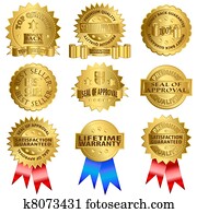 Gold seals Gold seals