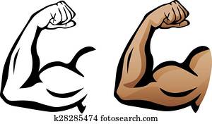 Muscular Arm Flexing Bicep Muscular Arm Flexing Bicep