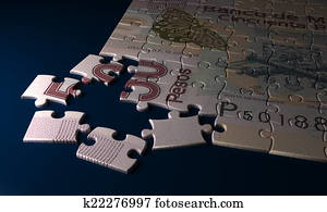 pesos mexicanos, rompecabezas