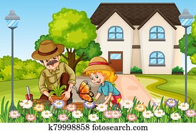 szene, mit, leute, bleiben, hause, mit, familie szene, mit, leute, bleiben, hause, mit, familie