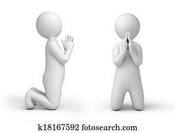 the praying 3d human the praying 3d human