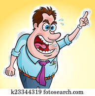 Angry Screaming Boss pointing Angry Screaming Boss pointing