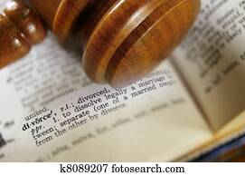 closeup of a gavel and divorce definition closeup of a gavel and divorce definition
