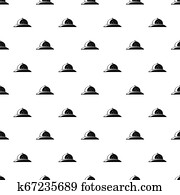 Cork helmet pattern seamless