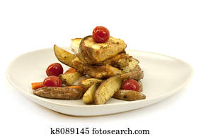 Fried fish and vegetables Fried fish and vegetables