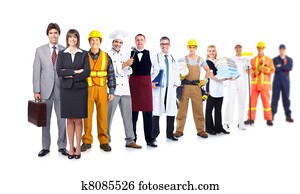 Group of industrial workers. Group of industrial workers.