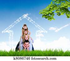 happy family spends time together happy family spends time together