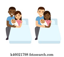 Mixed couples baby birth set Mixed couples baby birth set