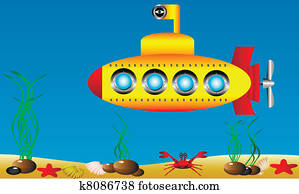 Submarine Clipart | k7612613 | Fotosearch