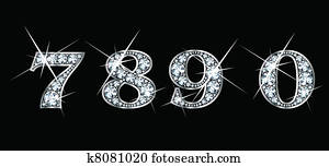 יהלום, 7,, 8,, 9,, 0