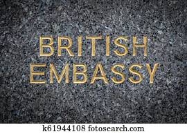 British Embassy Sign