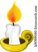 Candle and Holder Candle and Holder