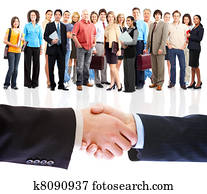 handshake., empresarios, meeting.