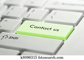 Keyboard button Contact us