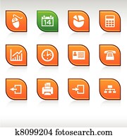 Office icons. Office icons.