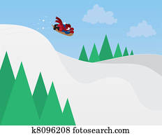 schlitteln, weihnachtsszene schlitteln, weihnachtsszene