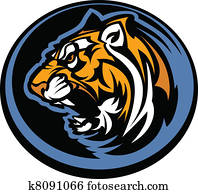 Tiger, mascote, gráfico