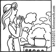 Cocina, empate Clipart | k5278964 | Fotosearch