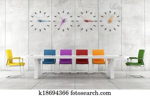 Colorful conference room Colorful conference room