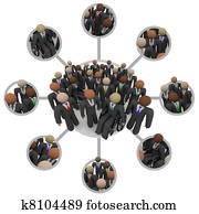 Diverse Workforce of Connected Professional People in Suits Diverse Workforce of Connected Professional People in Suits