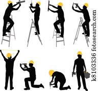 trabalhadores construção