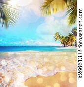 Art Summer vacation  ocean beach 