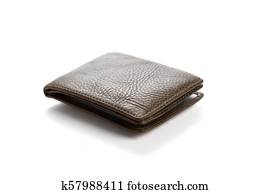 Brown leather wallet