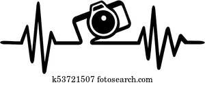 Camera heartbeat photographer Camera heartbeat photographer